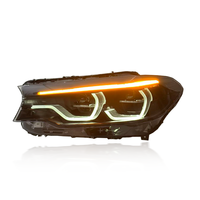 Ensemble de phares LED de haute qualité SJC Auto avec DRL jaune blanc ambre pour BMW Série 5 G30 G38 2018-2020, phare avant