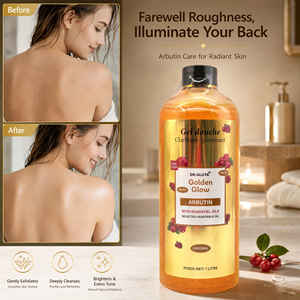 <span class=keywords><strong>Gel</strong></span> Douche Exfoliant à l'Arbutine 1L en Gros – <span class=keywords><strong>Gel</strong></span> Lavant Corporel Éclaircissant et Exfoliant aux Huiles Essentielles pour Peaux Sèches, Grasses et à Problèmes - Product Image 1