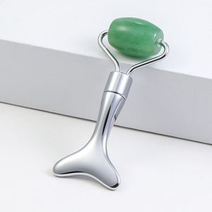 Rodillos de Masaje de Cristal y Jade al por Mayor para la Cara, Rodillos Faciales con Diseño de Escamas de Pescado, <span class=keywords><strong>Agujas</strong></span> de <span class=keywords><strong>Acupuntura</strong></span> para Masaje - Product Image 4