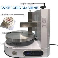Machine à glacer les gâteaux automatique, machine à glacer les gâteaux d'anniversaire commerciale, machine à décorer les gâteaux, épandeur de glaçage, machine à glacer
