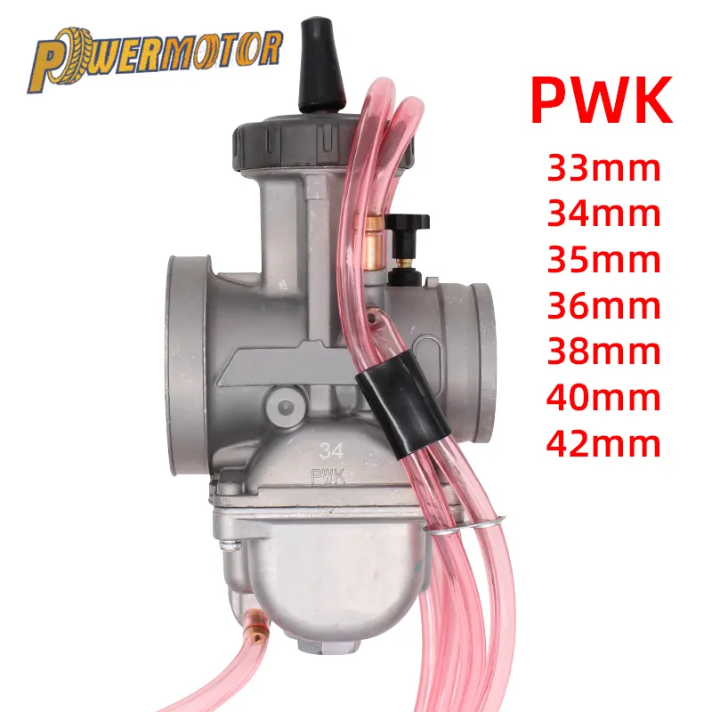 Universele 33 34 35 36 38 40 42Mm Pwk Motorfiets Carburateur Carburateur Voor Race-Onderdelen Met Power Jet Crossmotor Atv Off-Road