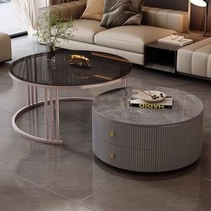 <span class=keywords><strong>Table</strong></span> <span class=keywords><strong>basse</strong></span> moderne nordique minimaliste de luxe, haute résistance, durable, idéale pour les objets lourds et les petits appartements – Meilleur rapport qualité-prix - Product Image 2