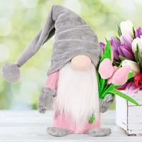 Poupées en peluche Tulip Rudolph, jouets de décoration pour la maison, cadeau de Noël ou de la Saint-Valentin, figurines de bureau, ornements, poupée sans visage