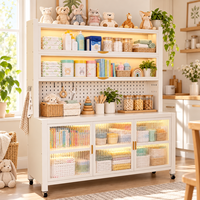 Meuble de cuisine en acier OEM ODM, armoire de rangement multifonctionnelle avec panneau perforé