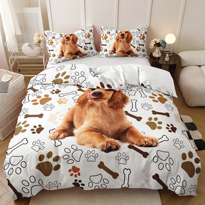 Ensemble <span class=keywords><strong>de</strong></span> literie pour <span class=keywords><strong>chien</strong></span> Corgi Kawaii, <span class=keywords><strong>housse</strong></span> <span class=keywords><strong>de</strong></span> <span class=keywords><strong>couette</strong></span> imprimée numériquement pour les amoureux des animaux <span class=keywords><strong>de</strong></span> compagnie <span class=keywords><strong>avec</strong></span> taies d'oreiller - Product Image 5