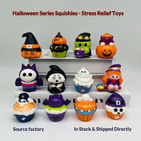Nouveau jouet anti-stress fantôme fantaisie en PU souple à rebond lent sur le thème d'Halloween, pièce décorative, vente en gros de la province du Zhejiang