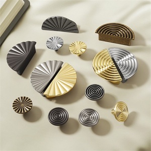 Modern French Cabinet Door <b>Handle</b> Zinc Alloy Pair for Wardrobe Dresser <b>Drawer</b> Furniture Accessories - Product Image 2