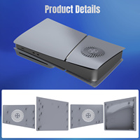 Plaque de rechange pour PS5 Slim Digital / Disc Edition Console Faceplate Cover Case pour PS5 Slim Protective Shell