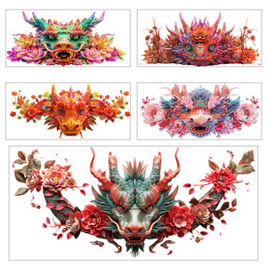 Calcomanías Personalizadas para Vasos <span class=keywords><strong>de</strong></span> 16 oz con Diseño <span class=keywords><strong>de</strong></span> Dragón, Adhesivos UV DTF, Envolturas para Vasos con Transferencias UV DTF - Product Image 2