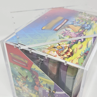 Boîte de présentation en acrylique transparent de haute qualité personnalisée pour 8 mini-boîtes de boosters Pokémon Celebrations