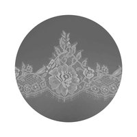 Dentelle en nylon et élasthanne à motifs floraux hauts pour corsages de mariée et panneaux de lingerie