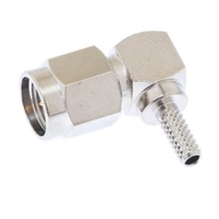 Conector de crimpado macho de ángulo recto SMA-RG174, RG188, RG316 y
