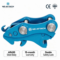 Attache rapide hydraulique We-Attach WQC17 pour excavatrice, avec pompe de godet efficace et engrenage de basculement, Pièces de machines de construction