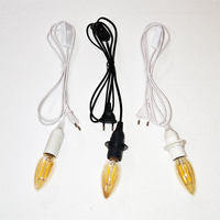 Douille de lampe en plastique de type vis E14, cordon d'alimentation de 1,8 m avec prise EU/US/AU/UK, base de lampe suspendue à LED, interrupteur 303 et câble d'extension