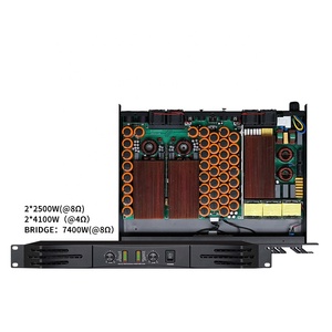 MIA-DB2 Sistema de Amplificación de Audio Profesional Clase <span class=keywords><strong>D</strong></span> para DJ 2*4100W*4Ω Amplificador de Potencia de Audio Digital 7400W 8Ω en Puente de Aluminio - Product Image 1