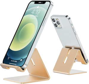Giá bán buôn màu trắng điện thoại di động chủ có thể điều chỉnh điện thoại di động đứng máy tính để bàn có thể gập lại điện thoại đứng cho điện thoại di động - Product Image 2