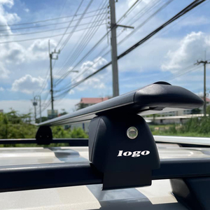 Barres <span class=keywords><strong>de</strong></span> <span class=keywords><strong>toit</strong></span> universelles en aluminium pour SUV, berline et break - Verrouillables, barres transversales réglables pour les voyages en famille - Product Image 5