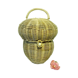 Cesta de setas de ratán ecológica de tendencia caliente de Vietnam Cestas naturales tejidas a mano principalmente en variedad de colores y formas - Product Image 1