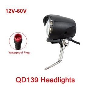 WuXing QD139-<span class=keywords><strong>2</strong></span> 12-60V Led Đèn Pha sừng DC ánh sáng phía trước điện xe tay ga/Ebike/Xe Đạp Điện chuyển đổi phần WP pulg phía trước - Product Image 6