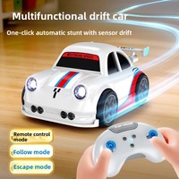 Voiture télécommandée électrique intelligente à suivi par induction, double mode, mini véhicule de drift de bureau, jouet d'intérieur pour enfants de 14 ans et plus