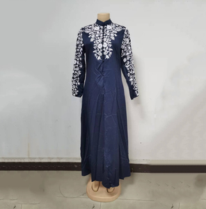 Abayas Kimono de Bangladesh para Mujer Burka Vestido con Estampado Árabe Fiesta Dubái Abaya Turca Caftán Ropa Islámica Vestido Musulmán para Mujer - Product Image 2