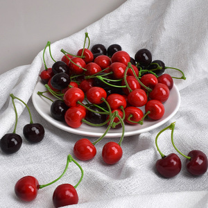 Sống động như thật Anh Đào Nhỏ mô phỏng nhà bếp bên trang trí trái cây nhân tạo mô hình cho Giáng sinh Halloween bàn trang trí - Product Image 3