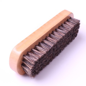 Wooden <strong>Shoe</strong> <strong>Brush</strong> with Pig Hair for Boot Leather Cleaning and Shining Horse Hair Beech Handle Dust Removal Function - Product Image 3
