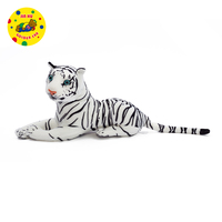 Nuevo producto, simulación de Tigre, juguetes de peluche, Animal de peluche, tigre blanco de peluche