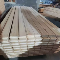 Revêtement en pin et épicéa de haute qualité T & G rainuré en U pour panneaux muraux Panneaux de plafond bois de paulownia