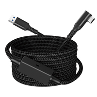 Kabel Data VR Elbow Data Cable Mate untuk 3 Pico 4 USB Type-C 3.2 dengan Jaket TPE Pengisian Cepat 3A