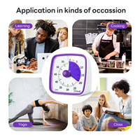 Minuteur visuel silencieux Yunbaoit pour la gestion du temps en classe, horloge de compte à rebours de 60 minutes pour enfants et adultes