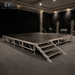 เวทีอลูมิเนียมแบบถอดประกอบได้ ปรับความสูงได้ สำหรับงานอีเว้นท์ เวทีพกพา - Product Image 1