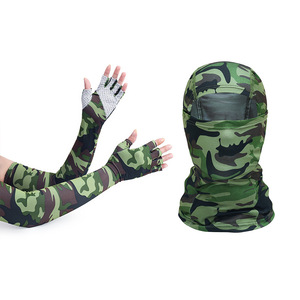 Gants de protection solaire pour hommes et cagoule anti-UV, masque facial pour le cyclisme, équipement d'extérieur d'été, couvre-mains réglable - Product Image 4