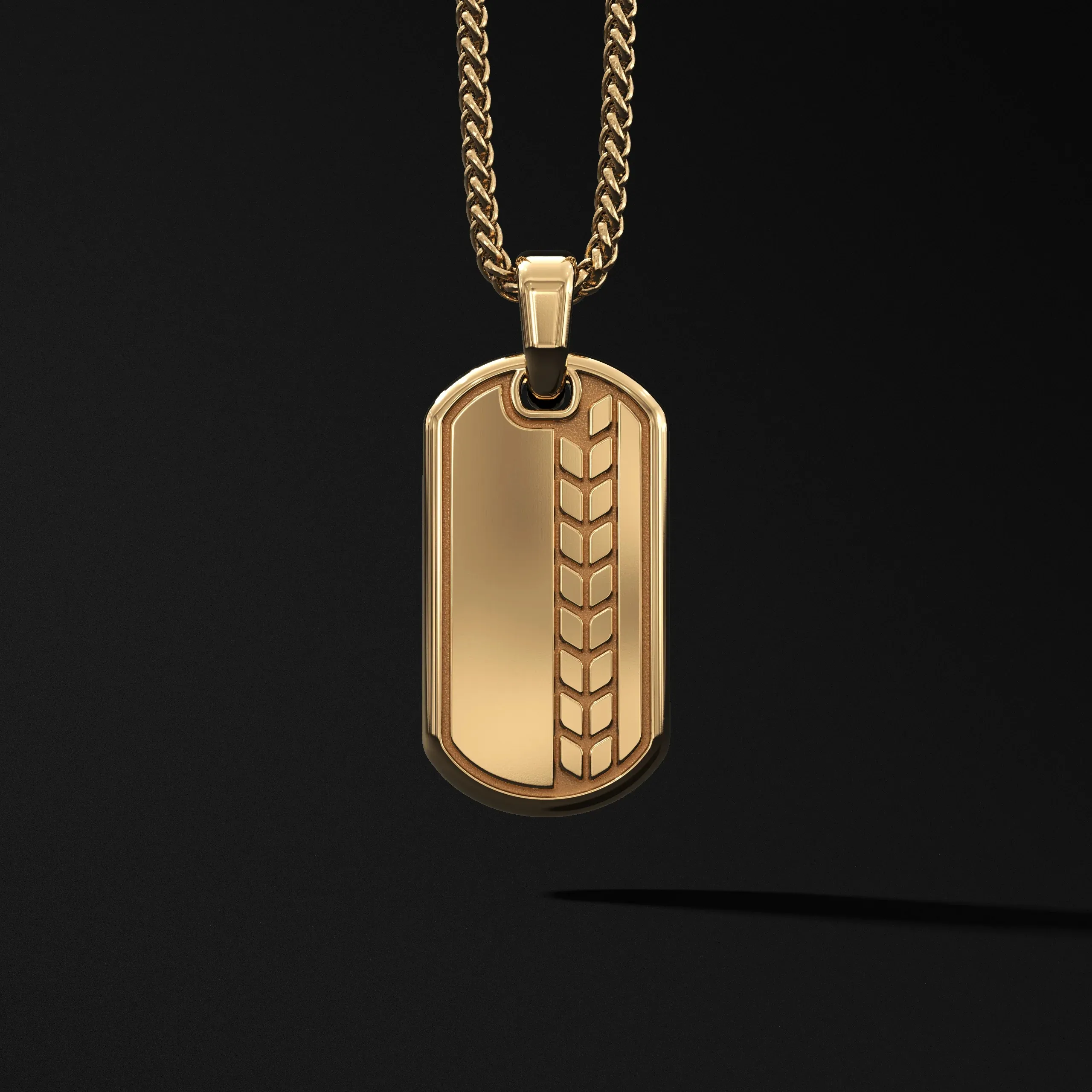 Vintage Gold Plating Dogtag Stainless Steel Charm Jewelry Custom Pendant Men Sublimation Dog Tag Blank Necklace For Men