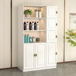 Gabinete de almacenamiento moderno de madera maciza de color personalizable con patrón tallado para peluquería, hogar, Bar y cocina - Product Image 3