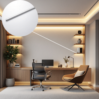 Profilé LED encastré en aluminium avec diffuseur, dimmable, CRI 90 élevé, pour projets d'éclairage intérieur sur mesure YB1017-33