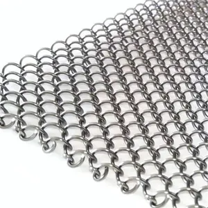 Lubang jala tirai aluminium, kawat 6mm 1.2mm konstruksi dekoratif
