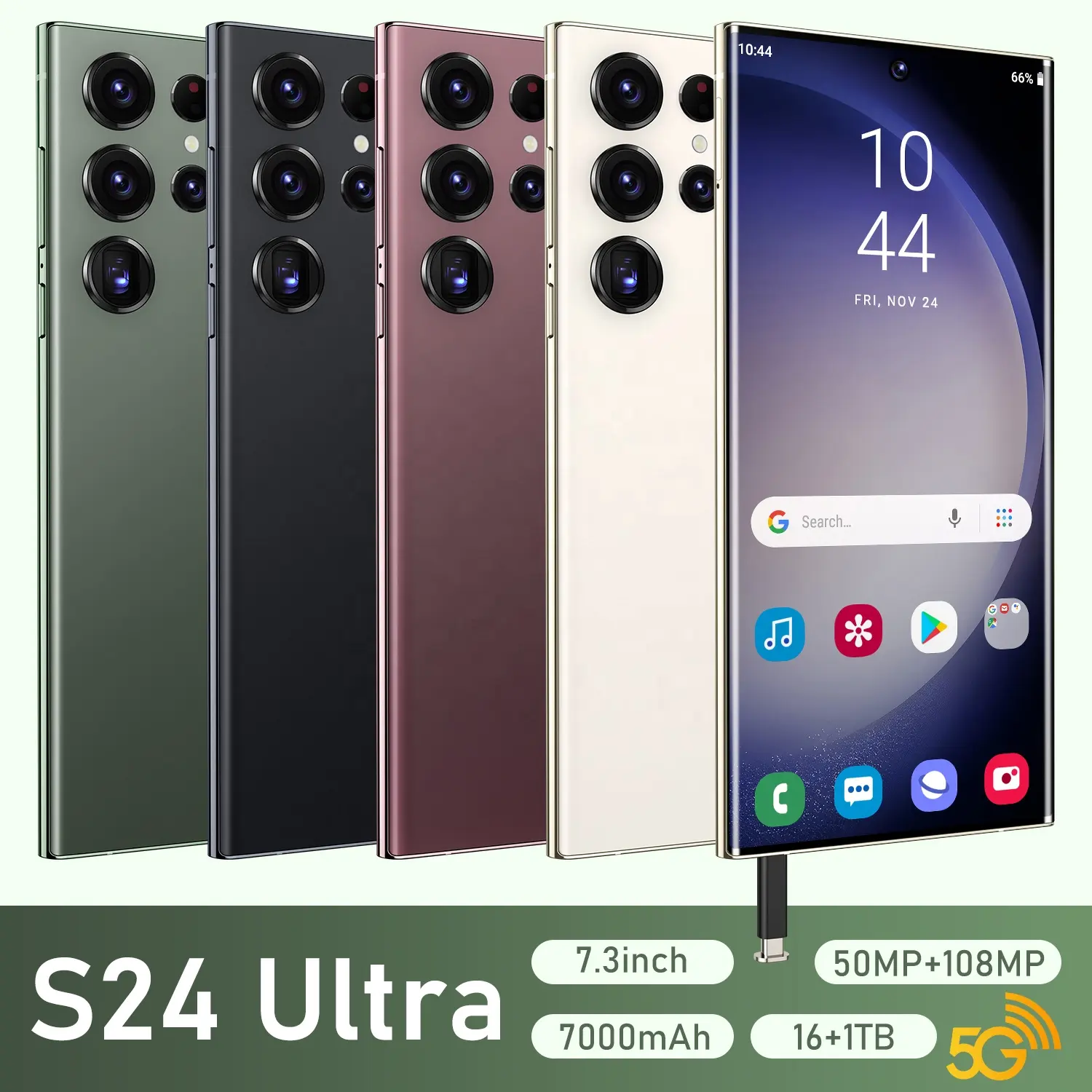 2024 Original S24 Ultraโทรศัพท์สมาร์ทโฟน 16 + 1TBโทรศัพท์มือถือโทรศัพท์มือถือเกมโทรศัพท์สมาร์ทโฟน 5Gสมาร์ทโฟน 3Gและ4G