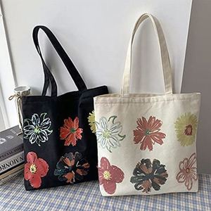 Sacs fourre-tout en toile de coton recyclée, naturels, vierges, personnalisables, avec fermeture éclair - Product Image 3