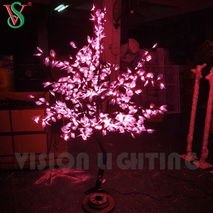 Vendita calda street park giardino paesaggio decorativo verde led albero di fiori di ciliegio artificiale - Product Image 2