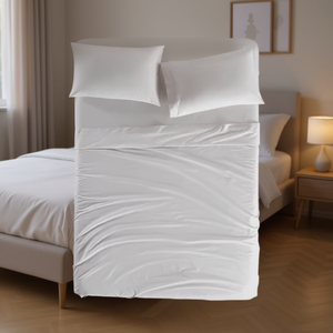 Juego de Sábanas Cabos Vialifresh, Tamaño Queen, 200 Hilos, Algodón Hipoalergénico, Color Liso, para Cama - Product Image 2