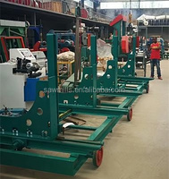 Machines de menuiserie verticales robustes Scierie portative de travail automatique pour scierie de coupe de bois de grumes