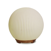 Diffuseur d'arôme électrique en céramique Walker, diffuseur d'huiles essentielles à ultrasons avec lumière LED, diffuseur en céramique en forme de boule