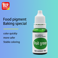 Colorant alimentaire liquide halal à base de fruits verts comestibles Kaibei 10g, double usage, durée de conservation de 24 mois