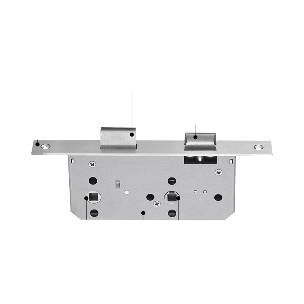 A6078WC Fire-Rated Bathroom Mortise Lock with Key Durable Anti-Theft CE Certified SS Black Antique Finish · image 1