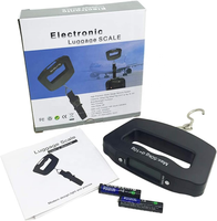 Balance à bagages numérique suspendue valise à main portable balance électronique voyage ménage pêche noir