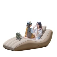 Canapé gonflable d'extérieur moderne et léger avec pompe intégrée, matelas de couchage auto-gonflant portable et matelas pneumatique de camping