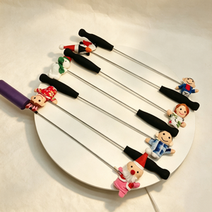 Varillas de control personalizadas para marionetas de peluche de aula, varillas de control para cuentos, forro de malla bordado, material suave, suministros para hacer marionetas - Product Image 3
