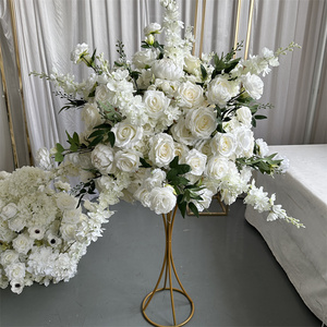 IFG 60cm <span class=keywords><strong>Centro</strong></span> piezas bolas de <span class=keywords><strong>flores</strong></span> blanco largo aritcial flor para boda - Product Image 5