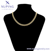 001103702 Collier chaîne torsadée plaqué or XUPING Bijoux Unisexe Hip-Hop Audacieux pour Fête et Quotidien